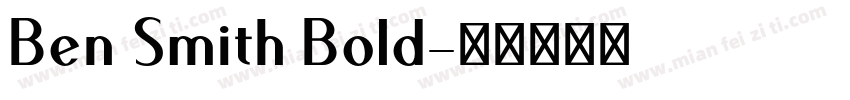 Ben Smith Bold字体转换